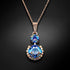 Komplektas "Klaris VI (Šviesiai safyro blizgesys)" su Swarovski™ kristalais